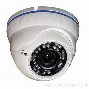 Vandal-proof Dome Camera, 2.8 to 12mm Lenses, Sony Effio-V, 800TVL Resolution, OSD Menu, WDR